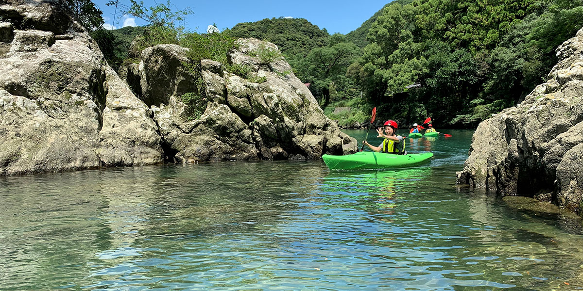 初心者向けの体験コースで楽しい時間を！「古座川カヌー体験」